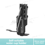 SEAMETAL Universal Bike Motorcycle Water Bottle Holder Adjustable Handlebar Cup Cage For MTB Road Cycling ADV Motorcycle Durable