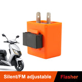 SEAMETAL 2 Pin Signal Relay Motorcycle Adjustable LED Flasher Relay12V