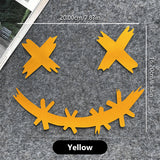 Waterproof Reflective Stickers For Motorcycle Helmet, Demon Smiling Face Decal, Auto Body Decoration, Car Sticker, Laser