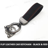 SEAMETAL Suede Metal Buckle Car Keychains Universal Key Chain