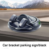 SEAMETAL Dashboard Car Mobile Phone Holder - Car Center Console Navigation - Parking Number Plate