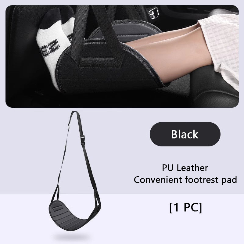 SEAMETAL Portable Car Seat Footrest Rear Seat Support, Adjustable Foot Pad
