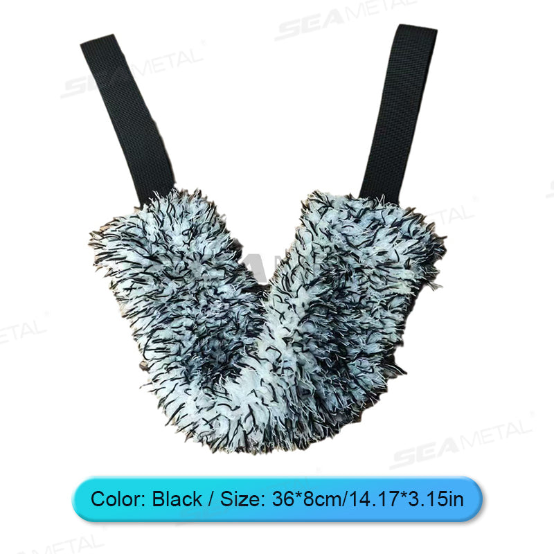 SEAMETAL Car Wheel Wash Towel Brush Microfiber Car Cleaning Towel Coral Plush