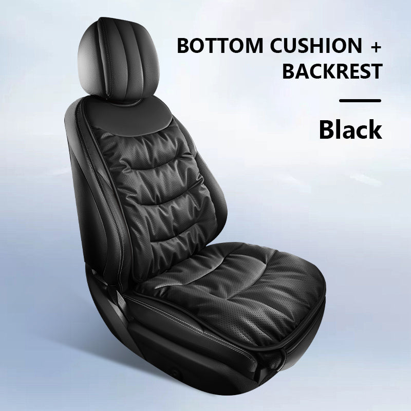 SEAMETAL Car Seat Cover Nappa Leather Car Seat Cushion Protector Winter Warm Seat Mat Soft Breathable Seat Cover Pad Accessories