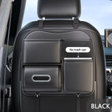 SEAMETAL PU Leather Car Seat Back Organizer Large Capacity Storage Bag