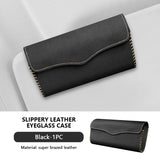 SEAMETAL Car Sun Visor Plate Glasses Case Suede Leather Car Glasses Storage Bag