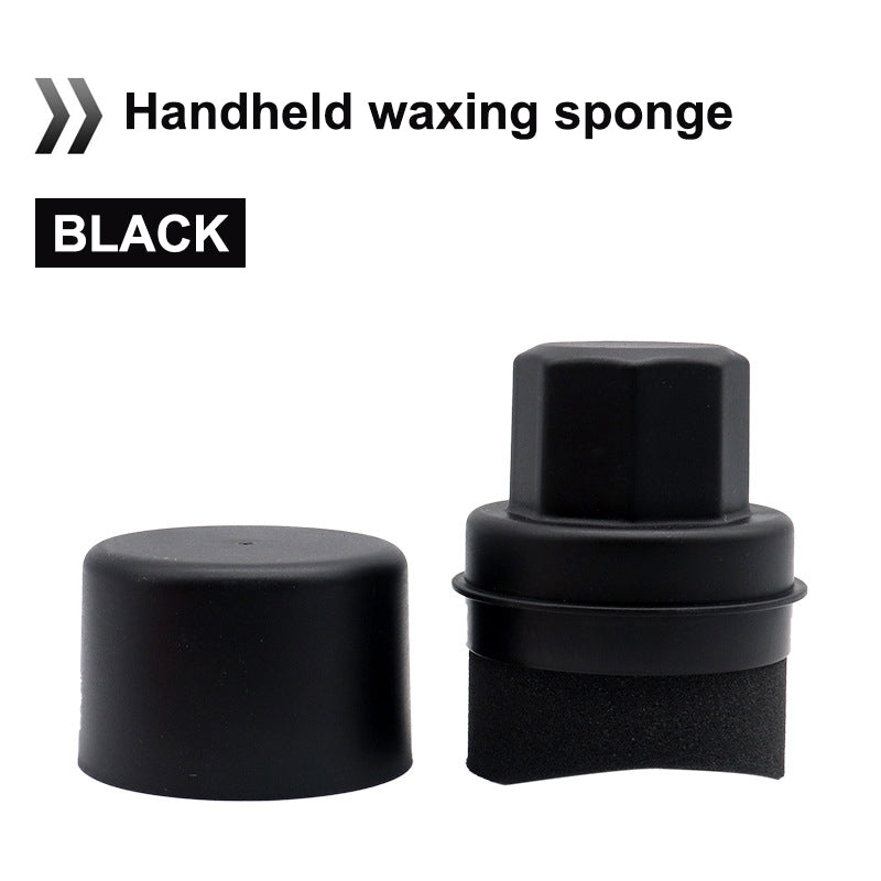 SEAMETAL Car Tire Polishing Brush Handheld Curved Car Cleaning Waxing Sponge Brush