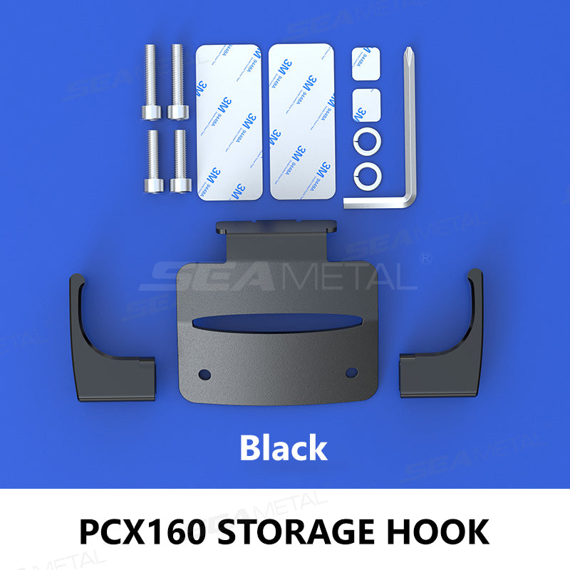 SEAMETAL Honda PCX160 Modified Double Hook Stainless Steel Storage Hook Luggage Motorcycle Accessories