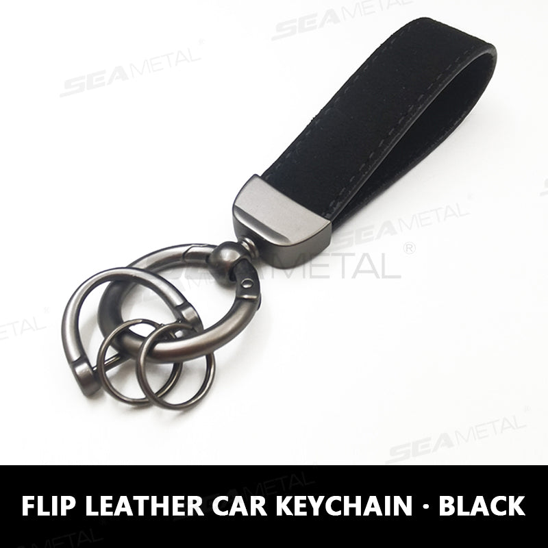 SEAMETAL Suede Metal Buckle Car Keychains Universal Key Chain
