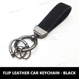 SEAMETAL Suede Metal Buckle Car Keychains Universal Key Chain