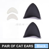 SEAMETAL Motorcycle Helmet Cat Ears Decoration Motocross Helmet Accessories Silicone Cat Ears Sticker