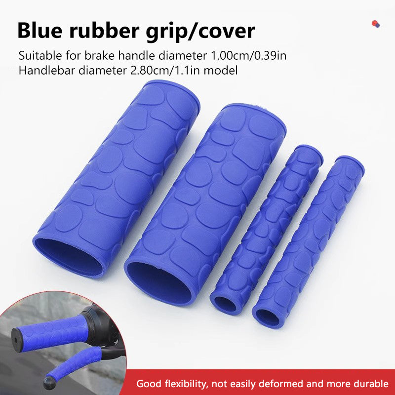 SEAMETAL 4Pcs Motorcycle Handlebar Grip Sleeve Rubber Anti-Slip Motorcycle Handle Cover
