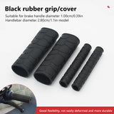 SEAMETAL 4Pcs Motorcycle Handlebar Grip Sleeve Rubber Anti-Slip Motorcycle Handle Cover