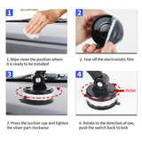 SEAMETAL Universal Suction Cup Phone Holder Adjustable Gravity Car Phone Holder