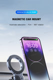 SEAMETAL Magnetic Car Phone Holder 360° Rotation Adjustable Dashboard Stand