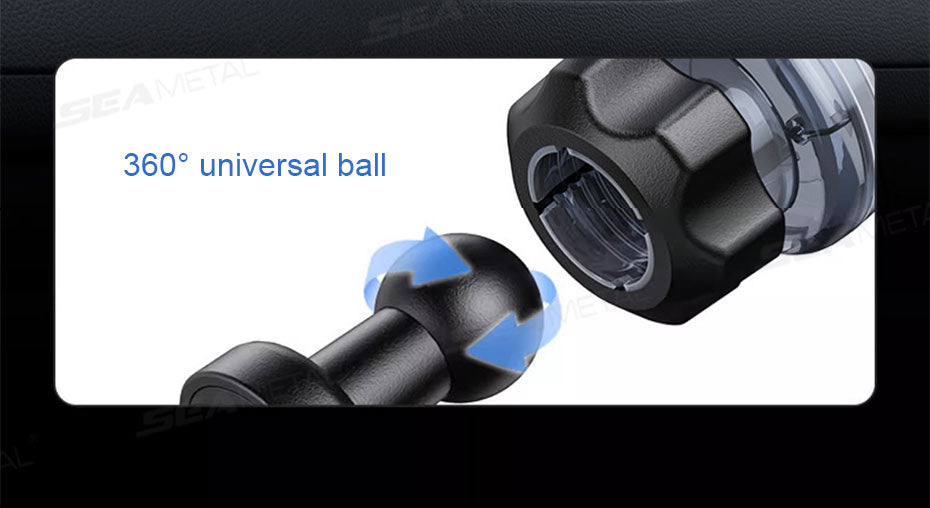 SEAMETAL Magnetic Car Phone Holder 360° Rotation Adjustable Dashboard Stand