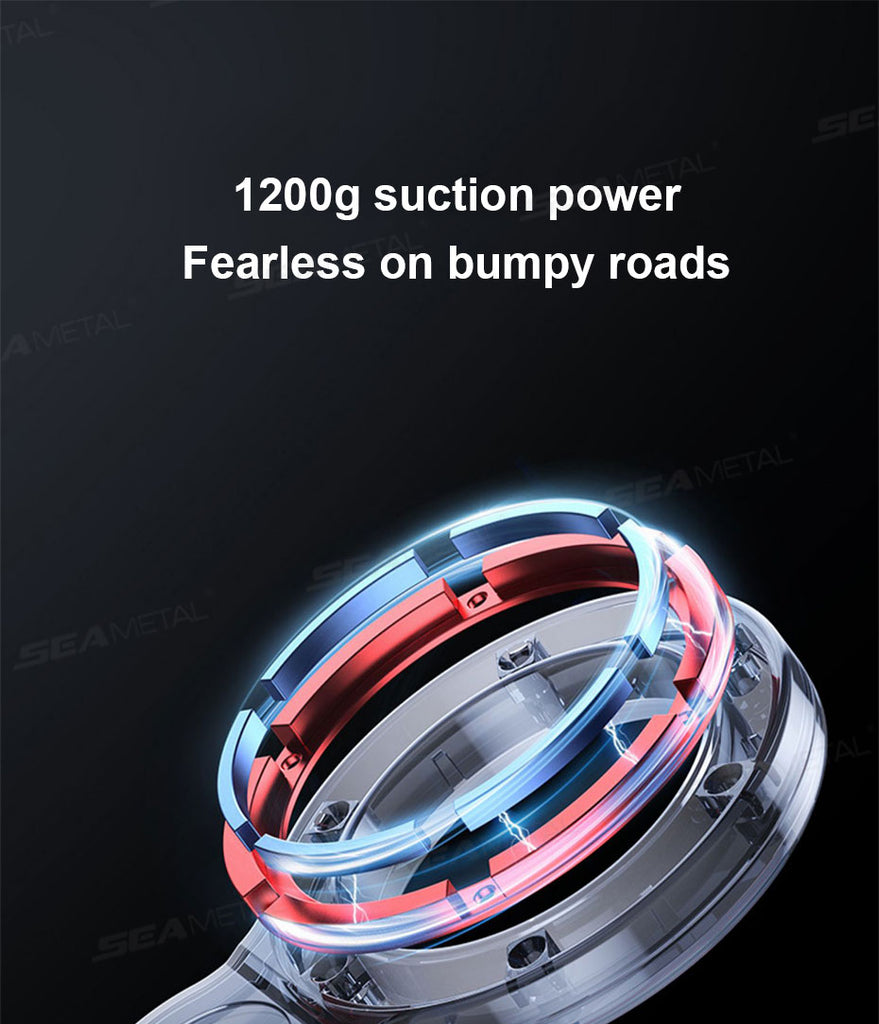 SEAMETAL Magnetic Car Phone Holder 360° Rotation Adjustable Dashboard Stand