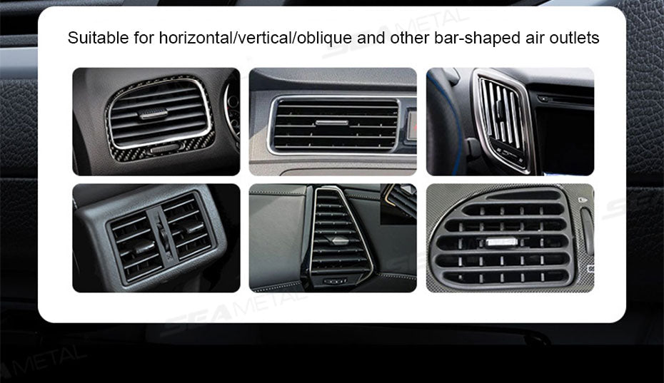 SEAMETAL Magnetic Car Phone Holder 360° Rotation Adjustable Dashboard Stand