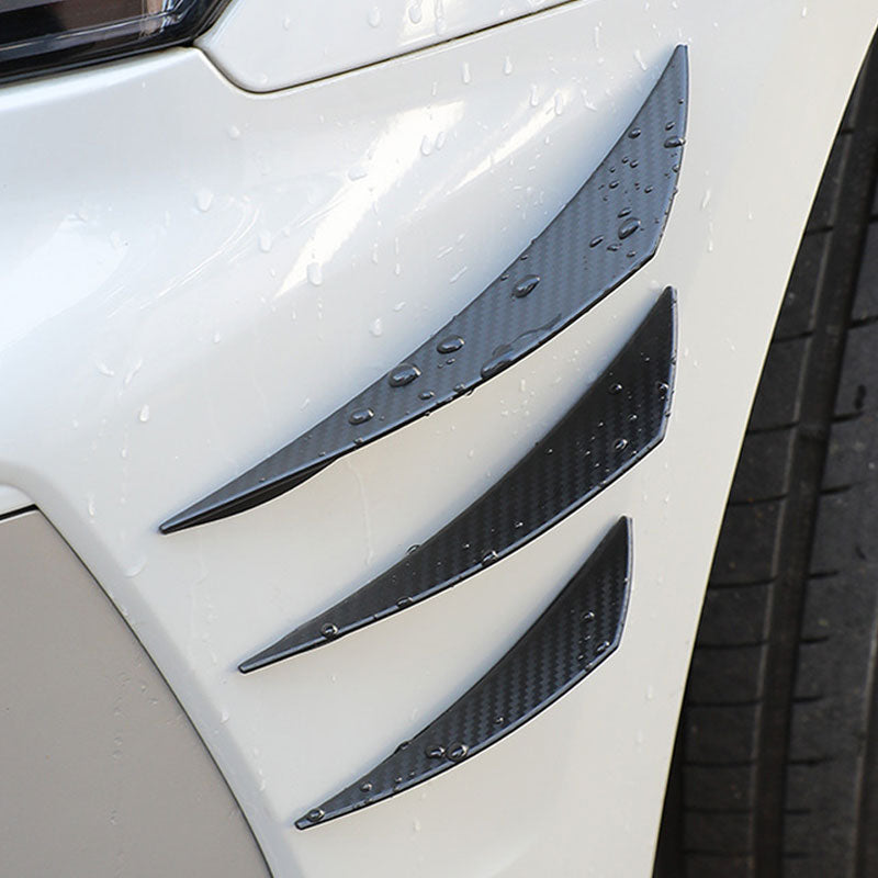 Front Bumper Strip Carbon Fiber Anti-Scratch Sticker Decoration Sticker