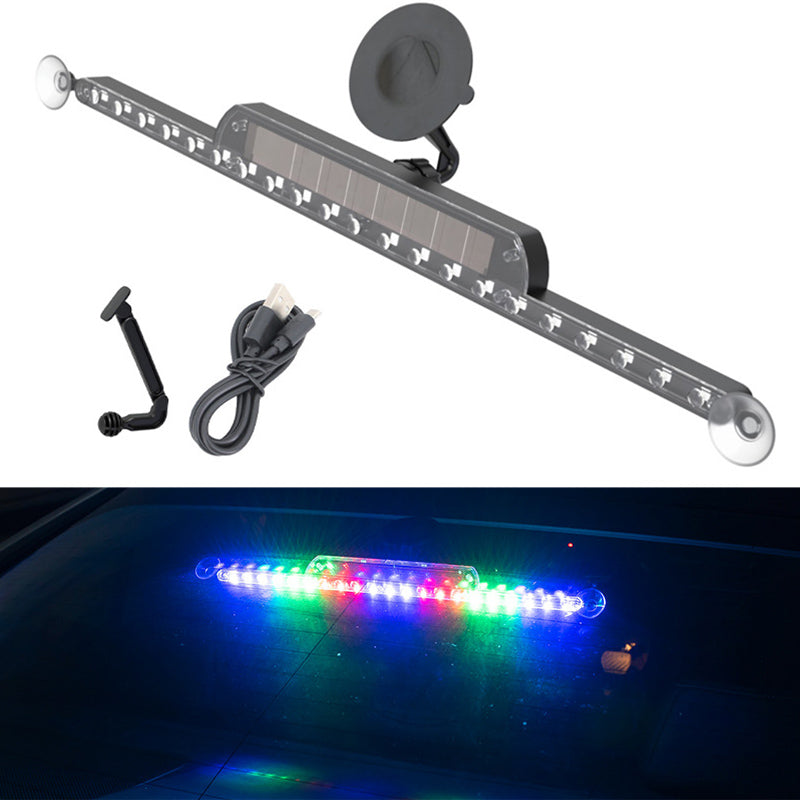 Car LED Warning Light Rear Windshield Strobe Lamp Auto Daytime Running Light