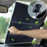 Retractable Windshield Sun Shade for Car with Vacuum Suction Cup