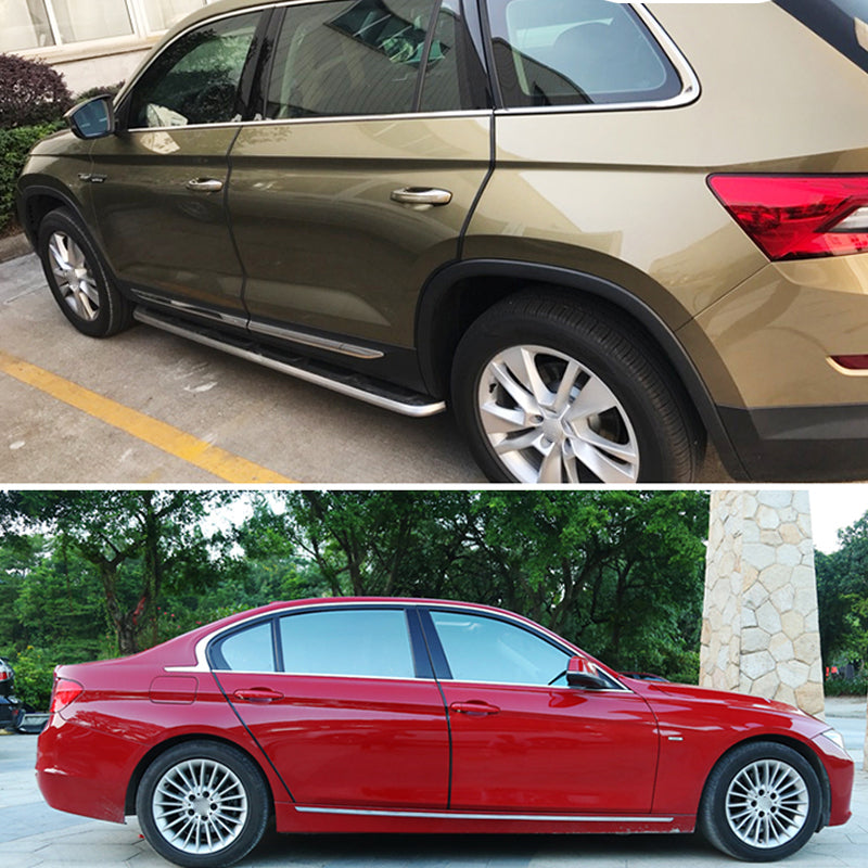 car door edge guards with internal aluminum metal clips