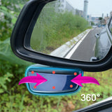 Car 360 Degree Adjustable Wide Angle HD Auto Rearview Safety Parking Mirrors