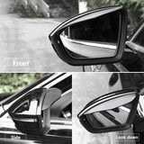 2 Pcs Carbon Fiber Car Side Mirror Rain Eyebrow Guard, Car Rearview Mirror Rain Brow, Waterproof Rearview Mirror