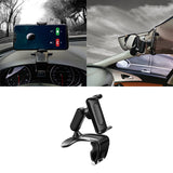 360 Degree Rotation Dashboard Cell Phone Holder for Car Clip Mount Stand Suitable for 4 to 7 inch Smartphones