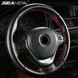 Auto Leather Car Steering Cover Skidproof Braid with Needle and Thread