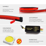 Car Styling Rear Additional Stop LED Lights With Turn Signal Running Light Brake Flexible Strips