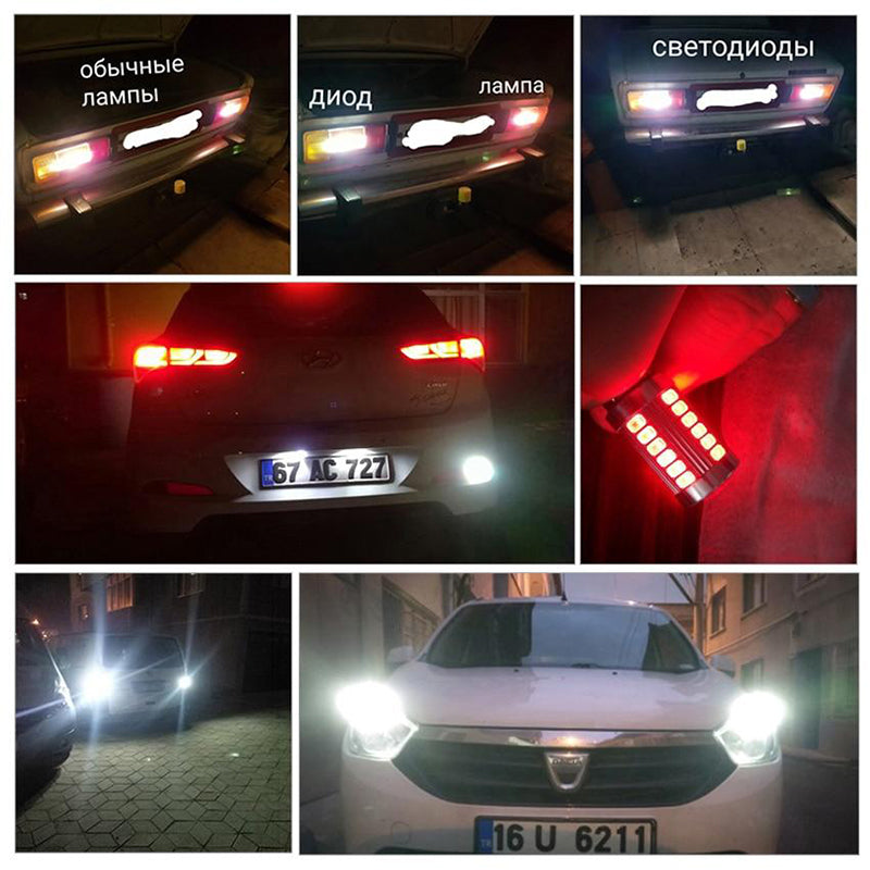 1156 1157 LED Car Turn Signal Light Auto Reverse Tail Brake Bulb DRL Light Parking Lamps