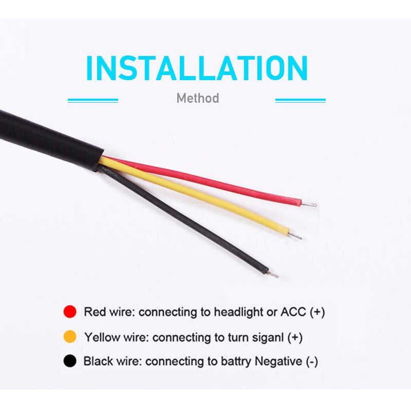 12V Car LED Light Strip DRL Daytime Running Lamp Flexible Turn Signal Lights