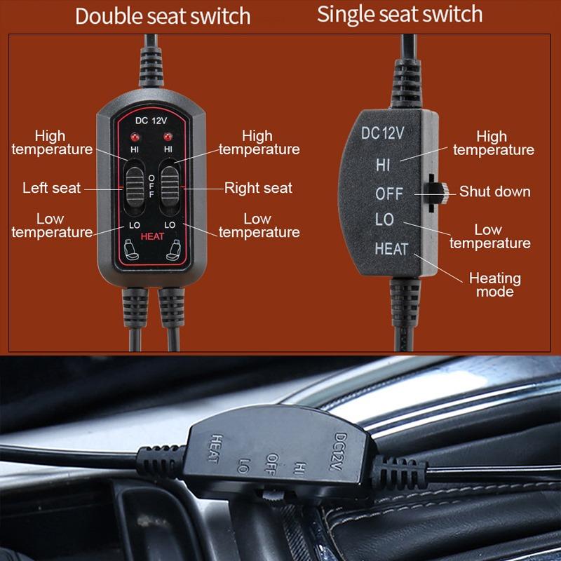 12V Heated Seat Cushion Winter Car Seat Covers Hot Warmer