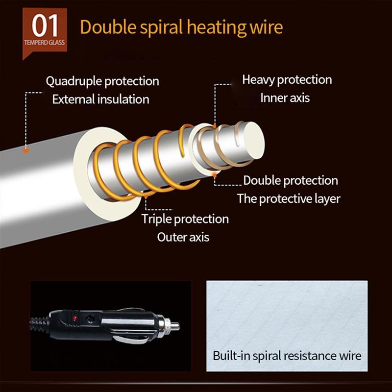 12V Heated Seat Cushion Winter Car Seat Covers Hot Warmer