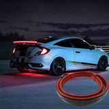 Carbon Fiber Led Rear Spoiler Lamp For Car Trunk Lip Wing Racing Rear Spoiler Light