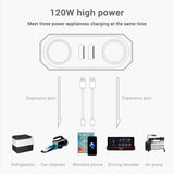 Car Charger 120W 2-Socket Cigarette Lighter Splitter QC3.0 Dual USB Ports