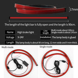 Car Styling Rear Additional Stop LED Lights With Turn Signal Running Light Brake Flexible Strips