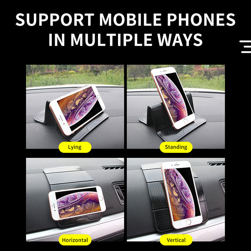 Car Folding Non-Slip Pad Dashboard Sticky Mat Phone Sunglasses Holder