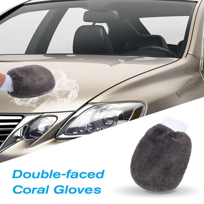 9Pcs Car Wash Cleaning Tools Kit Microfiber Wash Mitt and Towels