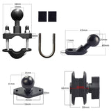 A01 Aluminum Motorcycle Phone Mount4
