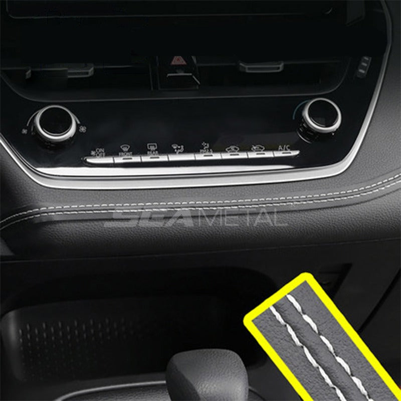 Luxury Car Mouldings Trim Pu Leather Braid Decorative Line Strips For Door Dashboard Sticker