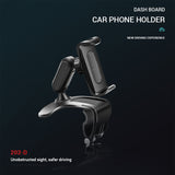 360 Degree Rotation Dashboard Cell Phone Holder for Car Clip Mount Stand Suitable for 4 to 7 inch Smartphones