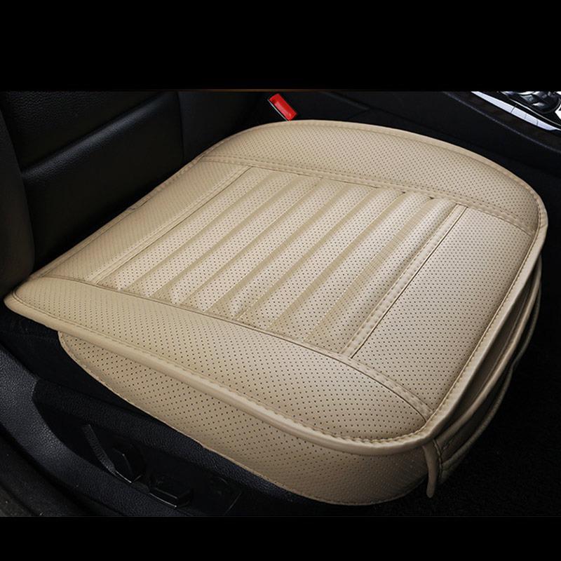 Car Seat Protector Pads Thick Leather Auto Cushion Covers Beige