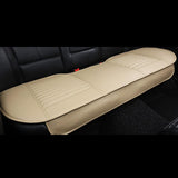 Car Seat Protector Pads Thick Leather Auto Cushion Covers Beige
