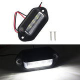 2Pcs 12V LED Number License Plate Light for Car Boats Motorcycle Exterior Lamps
