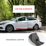 Car Door Protector Edge Guards Strip Automotive Door Molding Trim 32ft