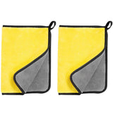 3Pcs Car Wash Towels Microfiber Washing Rag Super Absorbent Auto Drying Cleaning Cloth