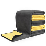 3Pcs Car Wash Towels Microfiber Washing Rag Super Absorbent Auto Drying Cleaning Cloth