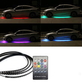 Car Underglow Neon LED Strip Lights APP/Remote Control Auto Underbody RGB Atmosphere Lamp